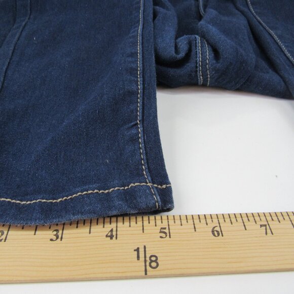 T&Y Fashion Women's Stretch Skinny Ankle Blue Jeans 4 Button Fancy Pockets 15/16 - Picture 9 of 10